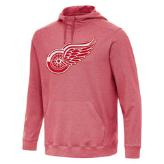 Detroit Red Wings Antigua Cloud Pullover Hoodie - Heather Red - NHL 202237205