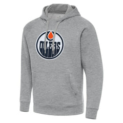 Edmonton Oilers Antigua Big & Tall Victory Pullover Hoodie - Heather Gray - NHL 202237273