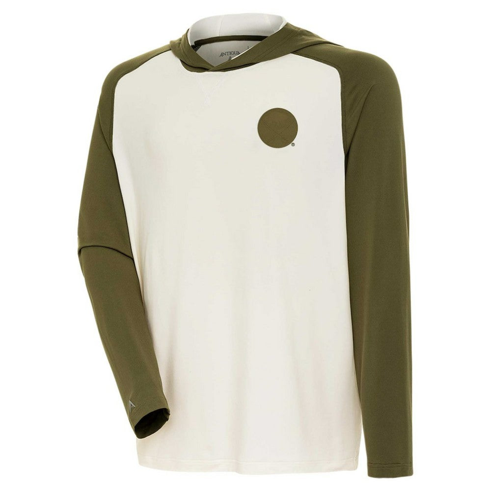 Buffalo Sabres Antigua Intrepid Sand Raglan Long Sleeve Hoodie T-Shirt - Cream/Olive - NHL 202253463