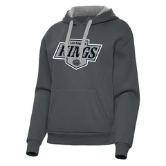 Los Angeles Kings Antigua Women's Victory Pullover Hoodie - Charcoal - NHL 202253502