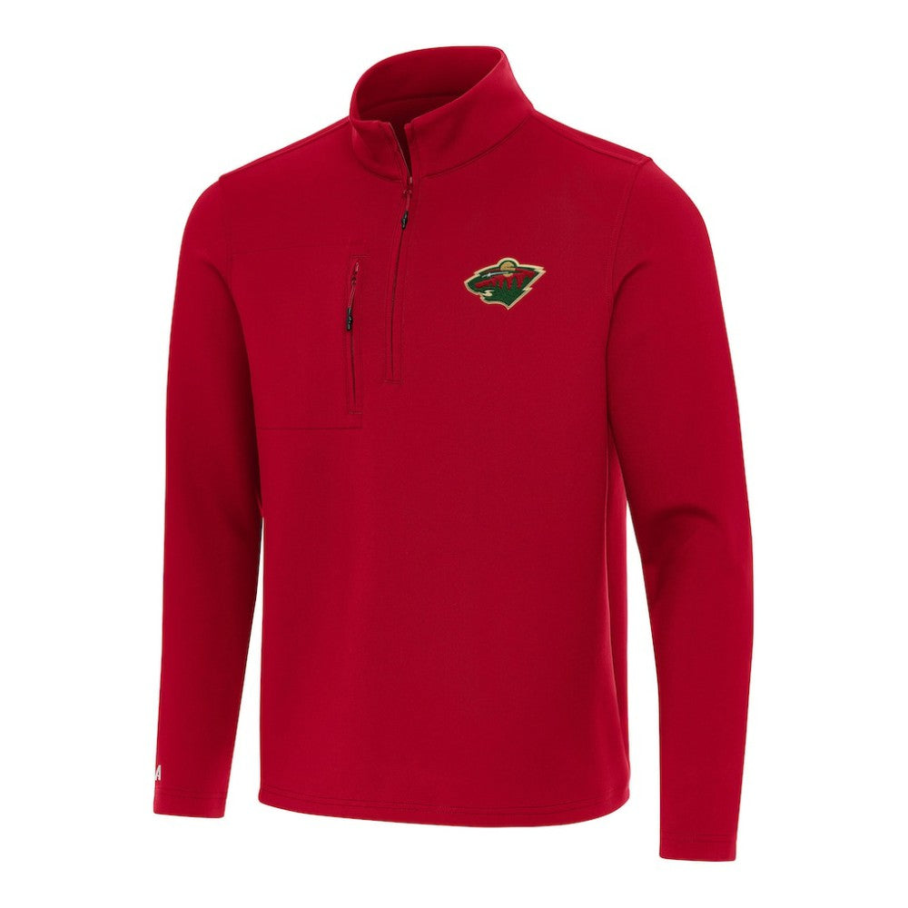 Minnesota Wild Antigua Insider Quarter-Zip Top - Red - NHL 202253649