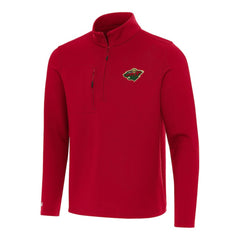 Minnesota Wild Antigua Insider Quarter-Zip Top - Red - NHL 202253649