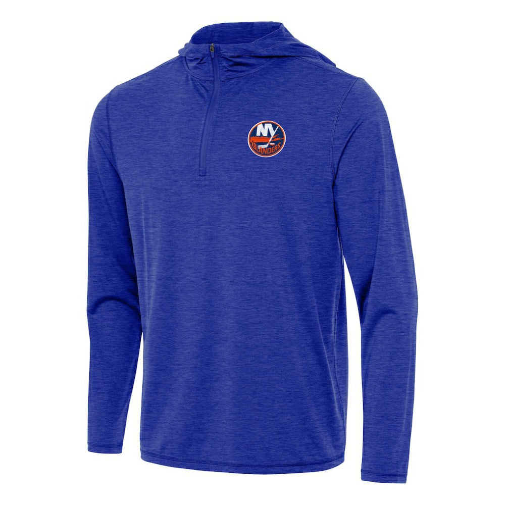 New York Islanders Antigua Tidy Quarter-Zip Hoodie - Heather Royal - NHL 202253734