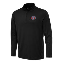 Montreal Canadiens Antigua Reprocess Quarter-Zip Top - Black - NHL 202254208