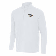 Nashville Predators Antigua Intent Quarter-Zip Top - White - NHL 202254438