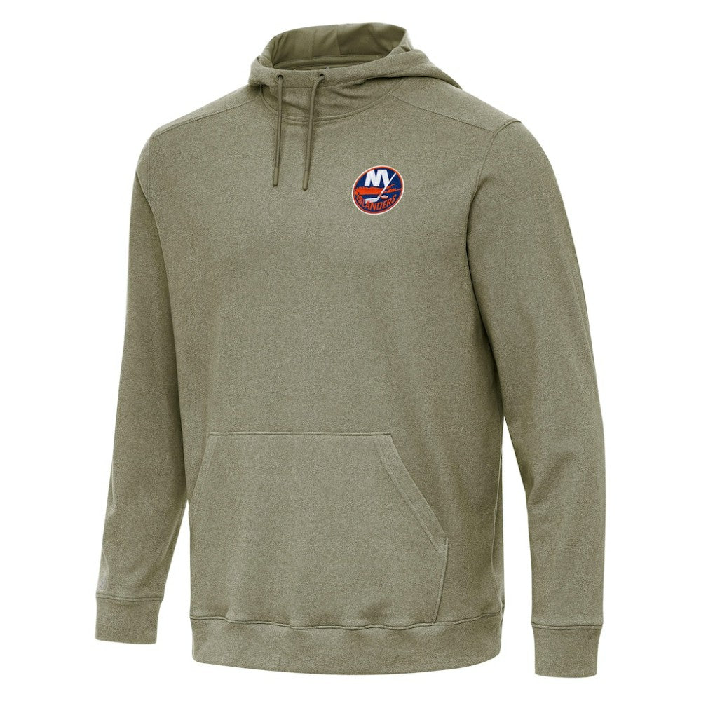 New York Islanders Antigua Cloud Pullover Hoodie - Olive - NHL 202254478