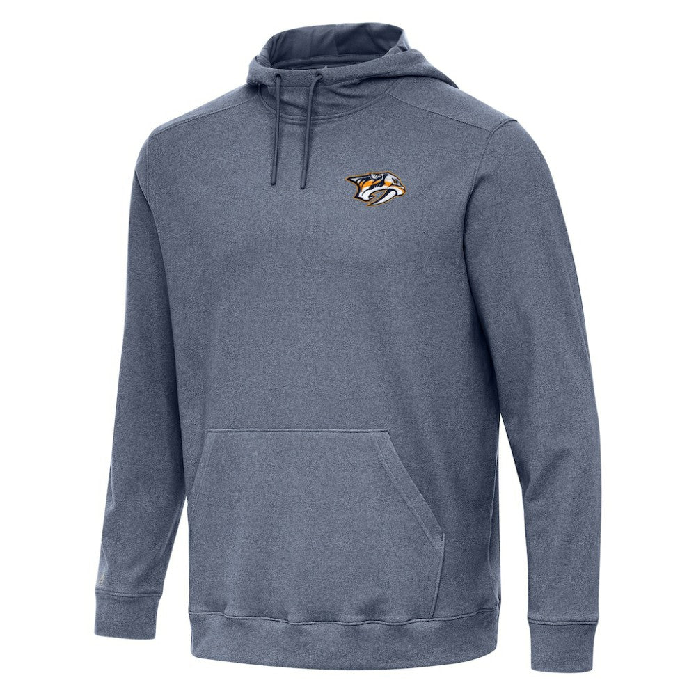 Nashville Predators Antigua Cloud Pullover Hoodie - Heather Navy - NHL 202254496