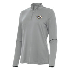 Nashville Predators Antigua Women's Reprocess Quarter-Zip Top - Gray - NHL 202254575