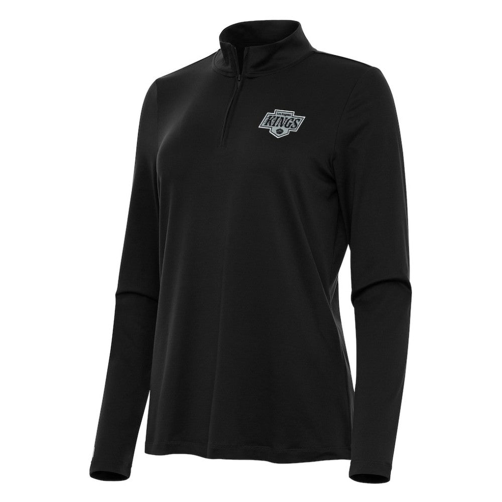 Los Angeles Kings Antigua Women's Reprocess Quarter-Zip Top - Black - NHL 202254590