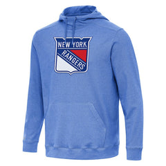New York Rangers Antigua Cloud Pullover Hoodie - Heather Royal - NHL 202255095