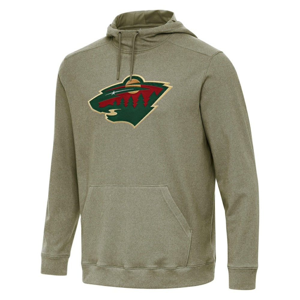 Minnesota Wild Antigua Cloud Pullover Hoodie - Olive - NHL 202255101