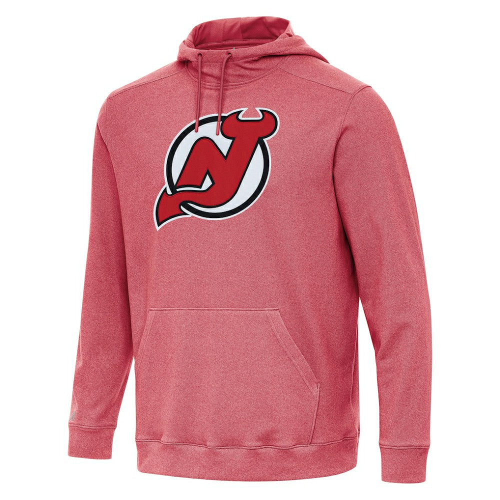 New Jersey Devils Antigua Cloud Pullover Hoodie - Heather Red - NHL 202255109