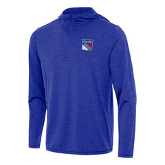 New York Rangers Antigua Tidy Quarter-Zip Hoodie - Heather Royal - NHL 202257172