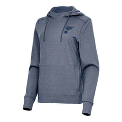St. Louis Blues Antigua Women's Justice Pullover Hoodie - Heather Navy - NHL 202257333