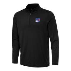 New York Rangers Antigua Reprocess Quarter-Zip Top - Black - NHL 202257675