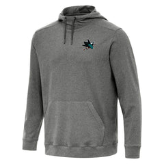 San Jose Sharks Antigua Cloud Pullover Hoodie - Heather Black - NHL 202257914