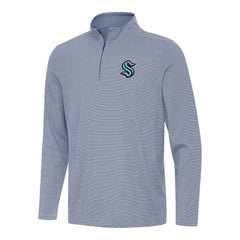 Seattle Kraken Antigua Twine Quarter-Zip Top - Navy - NHL 202258253