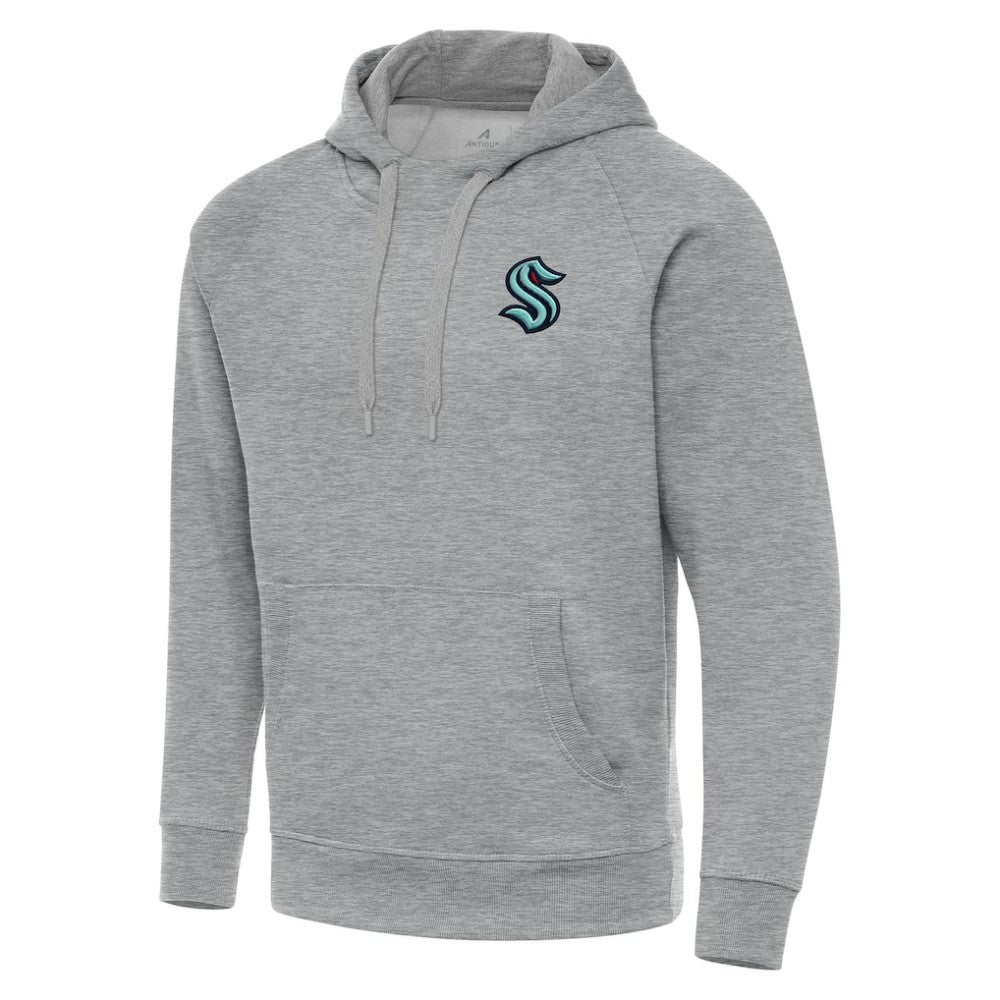 Seattle Kraken Antigua Big & Tall Victory Pullover Hoodie - Heather Gray - NHL 202258515