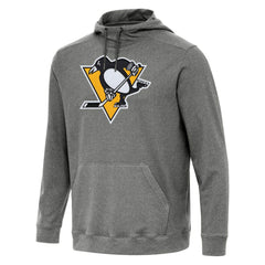 Pittsburgh Penguins Antigua Cloud Pullover Hoodie - Heather Black - NHL 202258641