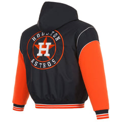 Houston Astros JH Design Youth Reversible Fleece Full-Snap Hoodie Jacket - Black - MLB Online