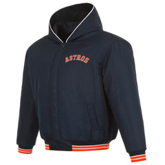 Houston Astros JH Design Youth Reversible Fleece Full-Snap Hoodie Jacket - Black - MLB Online