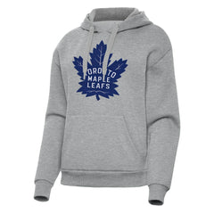 Toronto Maple Leafs Antigua Women's Victory Pullover Hoodie - Heather Gray - NHL 202258868