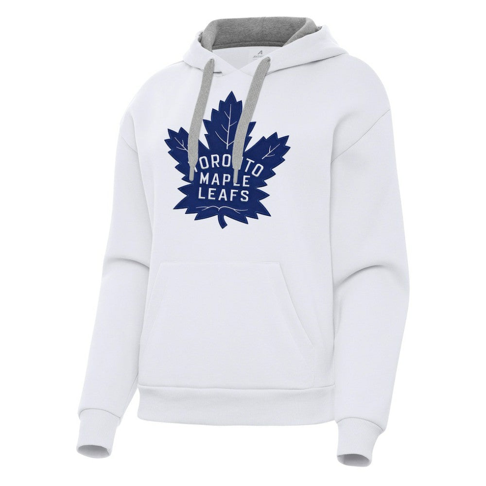Toronto Maple Leafs Antigua Women's Victory Pullover Hoodie - White - NHL 202258896