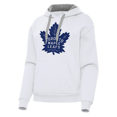Toronto Maple Leafs Antigua Women's Victory Pullover Hoodie - White - NHL 202258896
