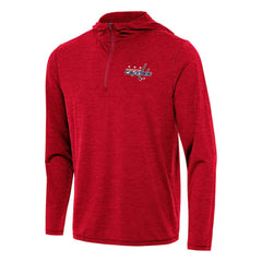 Washington Capitals Antigua Tidy Quarter-Zip Hoodie - Heather Red - NHL 202259112