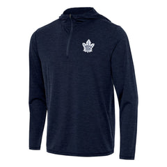 Toronto Maple Leafs Antigua Tidy Quarter-Zip Hoodie - Heather Navy - NHL 202259120