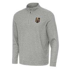 Vegas Golden Knights Antigua Subtle Quarter-Zip Sweatshirt - Heather Gray - NHL 202259448