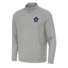 Toronto Maple Leafs Antigua Subtle Quarter-Zip Sweatshirt - Heather Gray - NHL 202259464