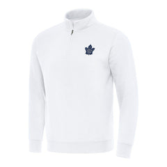 Toronto Maple Leafs Antigua Victory Quarter-Zip Mock Sweatshirt - White - NHL 202259524