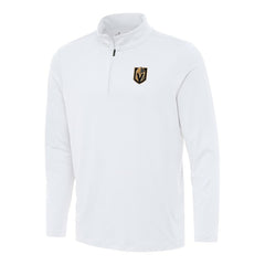 Vegas Golden Knights Antigua Reprocess Quarter-Zip Top - White - NHL 202259605