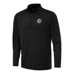 Winnipeg Jets Antigua Reprocess Quarter-Zip Top - Black - NHL 202259619