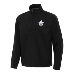 Toronto Maple Leafs Antigua Brisk Quarter-Zip Windbreaker - Black - NHL 202259757