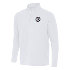 Winnipeg Jets Antigua Intent Quarter-Zip Top - White - NHL 202259846