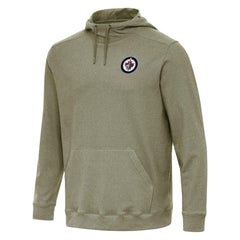 Winnipeg Jets Antigua Cloud Pullover Hoodie - Olive - NHL 202259860