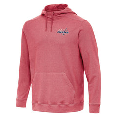 Washington Capitals Antigua Cloud Pullover Hoodie - Heather Red - NHL 202259868