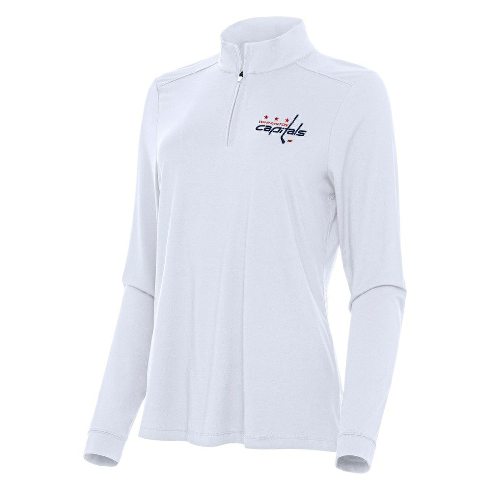 Washington Capitals Antigua Women's Intent Quarter-Zip Top - White - NHL 202260129