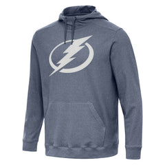Tampa Bay Lightning Antigua Cloud Pullover Hoodie - Heather Navy - NHL 202260488
