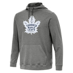 Toronto Maple Leafs Antigua Cloud Pullover Hoodie - Heather Black - NHL 202260496