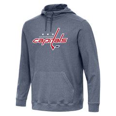 Washington Capitals Antigua Cloud Pullover Hoodie - Heather Navy - NHL 202260498