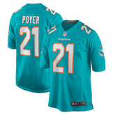 Nike Jordan Poyer Miami Dolphins Game Jersey Aqua