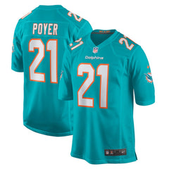 Nike Jordan Poyer Miami Dolphins Game Jersey Aqua