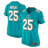 Nike Jaylen Wright Miami Dolphins Women's Game Jersey Aqua