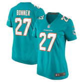 Nike Ethan Bonner Miami Dolphins Women's Game Jersey Aqua