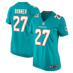 Nike Ethan Bonner Miami Dolphins Women's Game Jersey Aqua