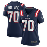 Nike Caedan Wallace New England Patriots Women's Game Jersey Navy