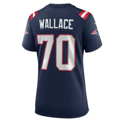 Nike Caedan Wallace New England Patriots Women's Game Jersey Navy